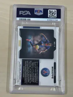 2020 Obsidian Black Color Blast #4 KYLIAN MBAPPE PSA 10 GEM MINT - Image 3