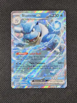 Blastoise EX 009/165 Scarlet Violet 151 - Image 1
