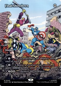Final Showdown (Borderless) 45 Marvel Universe Eternal-Legal MTG DMG - Image 1