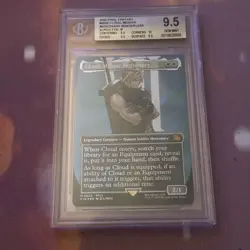 Cloud, Midgar Mercenary Borderless Surge Foil 0520, MTG Final Fantasy GM BGS 9.5 - Image 1