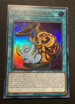 Yugioh Pot of Prosperity RA01-EN066 Ultra Rare 1st Ed - Image 1