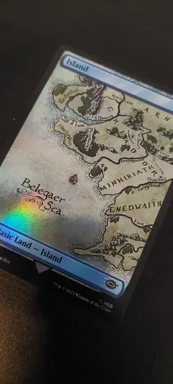 Island (275) Lord of the Rings Foil Magic the Gathering card - Image 1
