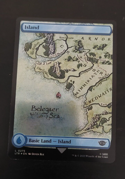 Island (275) Lord of the Rings Foil Magic the Gathering card - Image 2