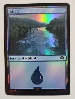 MTG LORD OF THE RINGS BASIC LAND ISLAND LTR 0264 COMMON FOIL x6 - Image 2
