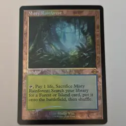 Misty Rainforest (Retro Frame) (Foil Etched) Modern Horizons 2 Foil NEAR MINT - Image 1