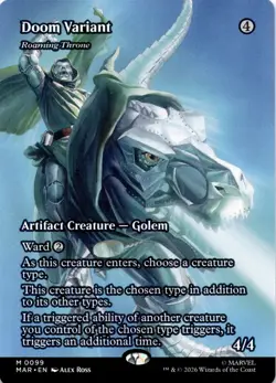 Doom Variant - Roaming Throne 99 Marvel Universe Eternal-Legal MTG NM - Image 1