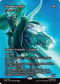 Doom Variant - Roaming Throne 99 Marvel Universe Eternal-Legal MTG NM - Image 3