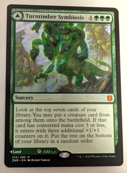 Turntimber Symbiosis/Serpentine Wood 215/280 Regular Mythic Zendikar Rising MTG - Image 1