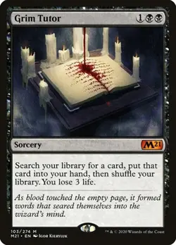 Grim Tutor Core Set 2021 LP MTG - Image 1