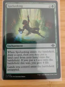 MTG Spelunking (FOIL) 0213 Lost Caverns of Ixalan M/NM Free UK P&P - Image 1