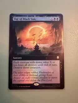 MTG Day of Black Sun 0373 Foil (Extended Art) Avatar TLA NM - Image 1