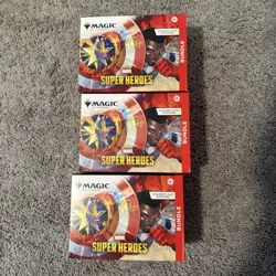 3 Magic: The Gathering Marvel Super Heroes Bundle Box Factory Sealed (x3) - Image 1