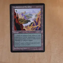 Wizards Undiscovered Paradise Land Visions Regular David O'Connor MTG 1996 - Image 1