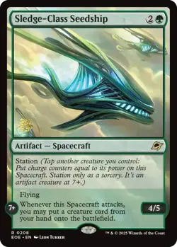 Sledge-Class Seedship [Edge of Eternities Prerelease Promos] Magic MTG - Image 1