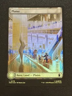 MTG Marvel Super Heroes Plains Full Art Foil 0278 - Image 1