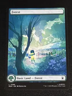 MTG Marvel Super Heroes Forest Full Art 0286 - Image 1
