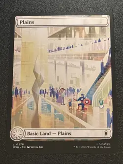 MTG Marvel Super Heroes Plains Full Art 0278 - Image 1