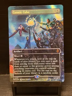 MTG Cosmic Cube (Borderless) (0337) Marvel Super Heroes 337 Foil - Image 1