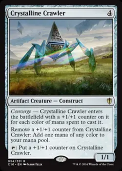 MTG Crystalline Crawler, Commander 2016, Heavily Played, English - Image 1
