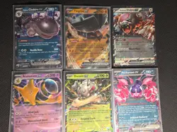 Pokemon TCG Mixed Card Lot of 6 Pokemon EX Double Rare Holos NM Ursaluna Durant - Image 1