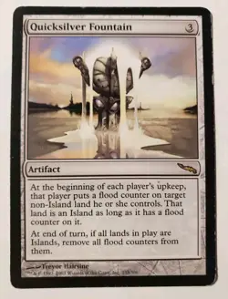 1x MTG Quicksilver Fountain Mirrodin 233/306 Regular Rare Light Play - Image 1