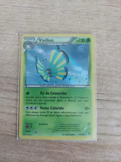 2014 Light Play Pokemon Vivillon 17/146 Holo Savannah Pattern Portuguese XY - Image 1