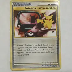 Pokemon Communication 98/123 HeartGold SoulSilver Regular Uncommon ENG - Image 1