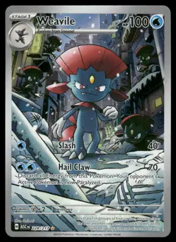 Pokemon Cards Weavile 228/217 Ascended Heroes Illustration Rare NM *2 - Image 1