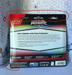 Pokemon Prismatic Evolutions 3 Booster Packs Tech Sticker Leafeon Promo - Image 2