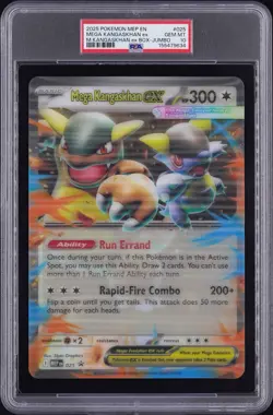 2025 OVERSIZED Pokemon MEP EN-ME Black star Promo #025 Mega Kangaskhan ex PSA 10 - Image 1