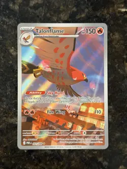 2026 Pokemon Perfect Order TALONFLAME Illustration Rare Holo Card #91/88 - Image 1