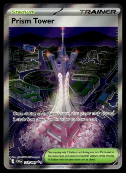 Prism Tower 111/086 Ultra Rare Chaos Rising Pokemon Holo Near Mint - Image 1