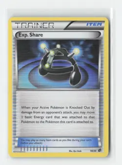 Exp. Share 18/20 Dragon Vault Pokemon Holo Heavily Played - Image 1