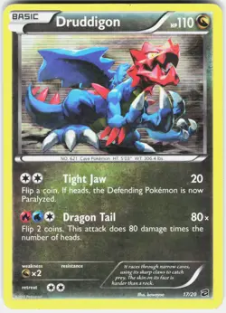 Druddigon 17/20 Holo Rare Dragon Vault Pokemon Lightly Played - Image 1