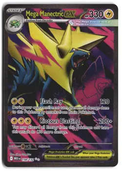 Mega Manectric ex 158/132 Ultra Rare Mega Evolution Pokemon Holo NM - Image 1