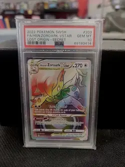 Lost Orgins Hisuian Zoroark VSTAR Pokemon Card PSA 10 - Image 1