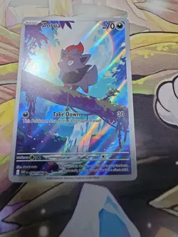 Pokemon TCG Zorua 142/086 SV: White Flare Illustration Rare Full Art Holo ENG - Image 1