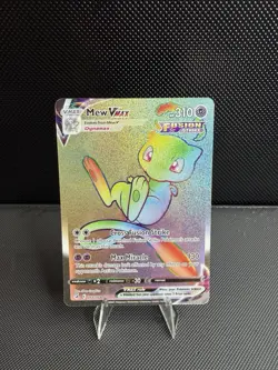 POKEMON MEW VMAX 268/264 RAINBOW SWSH FUSION STRIKE HOLO MINT - Image 1