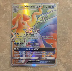 The Pokemon Company Alolan Ninetales GX 150/145 Secret Rare Holo ENG 2017 - Image 1