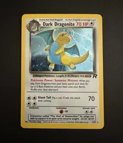 Pokemon TCG Team Rocket Dark Dragonite 5/82 Holo Rare - Image 1