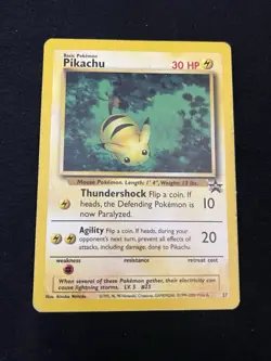 Pokemon TCG Pikachu #27 Black Star Promo Cards 1999 WOTC Regular - Image 1