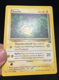 Pokemon TCG Pikachu #27 Black Star Promo Cards 1999 WOTC Regular - Image 3