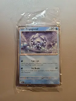 SEALED Pokemon TCG Cryogonal 047/191 Promo Stamped Snowflake Holiday Calendar - Image 1