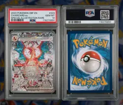 Pokemon TCG Charizard ex 223/197 Obsidian Flames SIR Holo English PSA 10 - Image 1