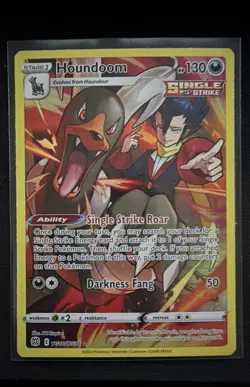 Pokemon TCG Houndoom TG10/TG30 - Brilliant Stars Trainer Gallery Holo - MINT - Image 1