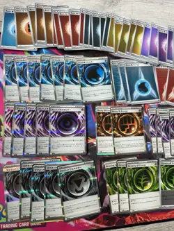 Pokemon TCG 90 Card Holo Energy Bundle 73 English Mixed Sets 17 Japanese Ninja - Image 3