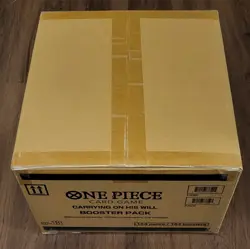 One Piece OP-13 Carrying On His Will Sleeved Booster Pack Case 144 - Sealed - Image 2