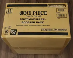 One Piece OP-13 Carrying On His Will Sleeved Booster Pack Case 144 - Sealed - Image 4