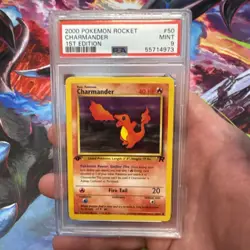 PSA 9 - 2000 - Charmander 1st Edition Team Rocket 50/82 - Pokemon Card TCG - Image 1