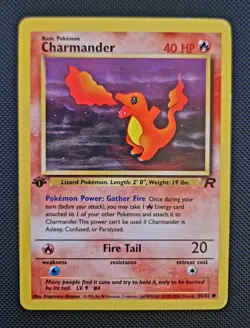 Pokemon TCG Charmander Team Rocket, Card 50/82, 1st Edition. - Image 1